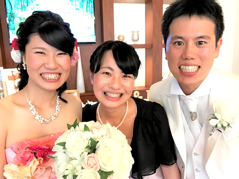 「みんな笑顔で HAPPY	WEDDING！」A.M.さん（22 歳）